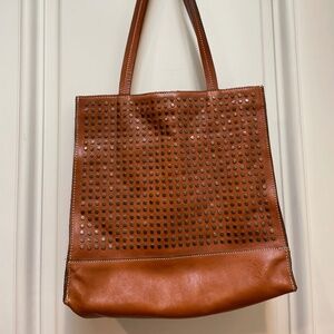 Patricia Nash Cognac Leather Tote